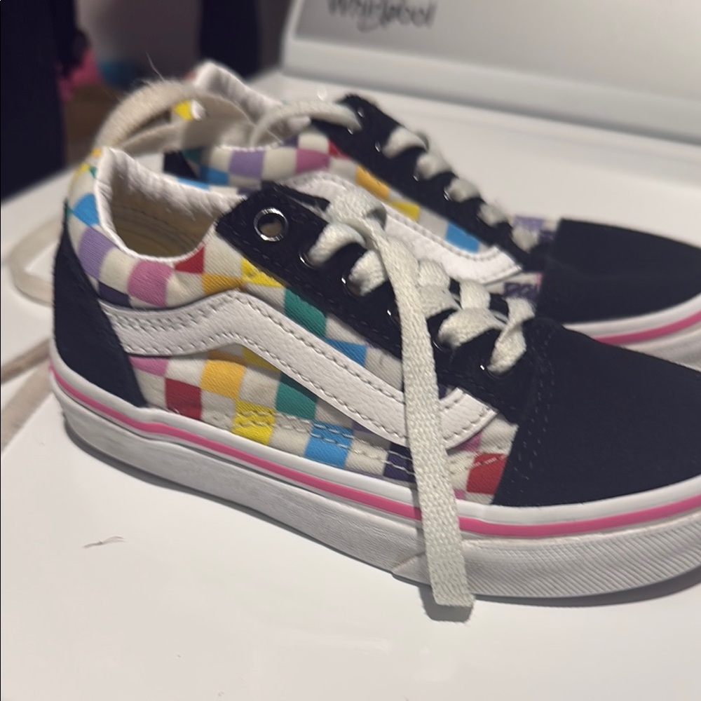 Vans Kids' Multicolor Checkered Sneakers